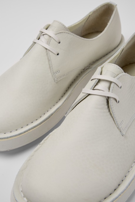 Camper AU Design Brothers Polze White Leather Shoes For Men