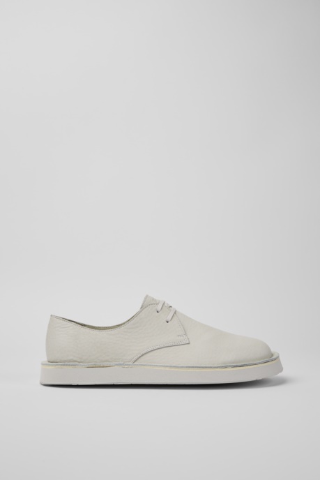 Camper AU Design Brothers Polze White Leather Shoes For Men