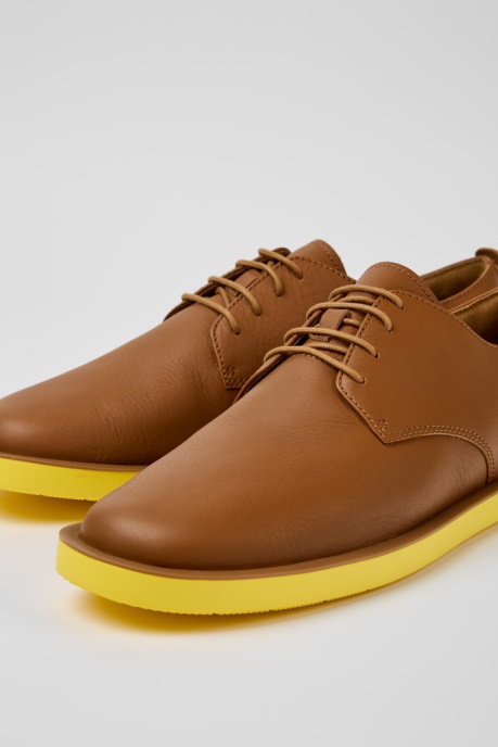 Wagon Brown Leather Men's Shoes Exclusive Camper AU