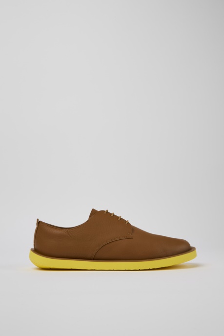 Wagon Brown Leather Men's Shoes Exclusive Camper AU