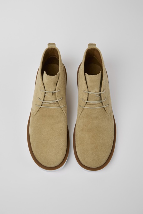 Wagon Beige Nubuck Men's Shoes Camper AU New Arrivals