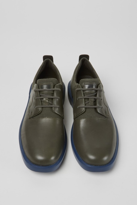 Bill Grey Leather Lace Up Shoes Exclusive Camper AU