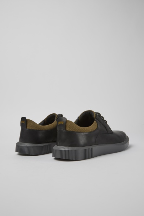 Design Bill Black Leather Lace Up Shoes Camper AU
