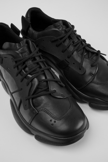 Design Karst Black Leather And Textile Sneakers For Men Camper AU