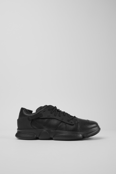 Design Karst Black Leather And Textile Sneakers For Men Camper AU