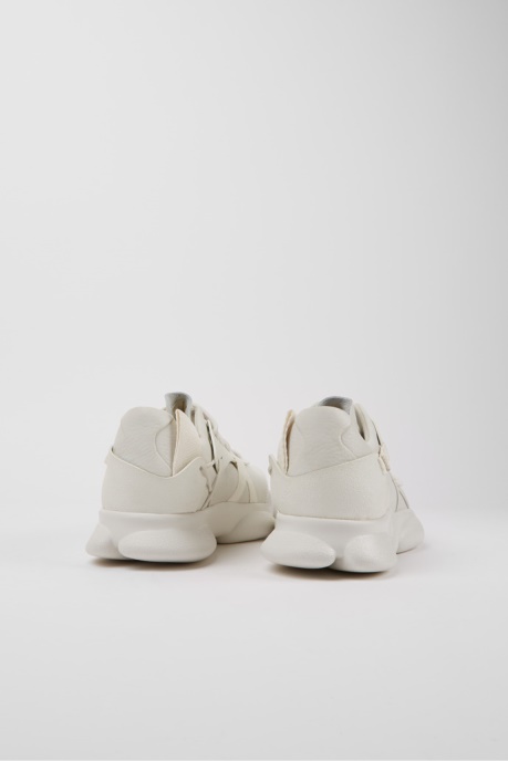 Karst White Non-Dyed Leather Sneakers For Men Exclusive Camper AU