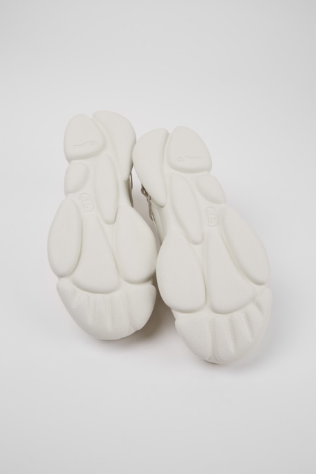 Karst White Non-Dyed Leather Sneakers For Men Exclusive Camper AU