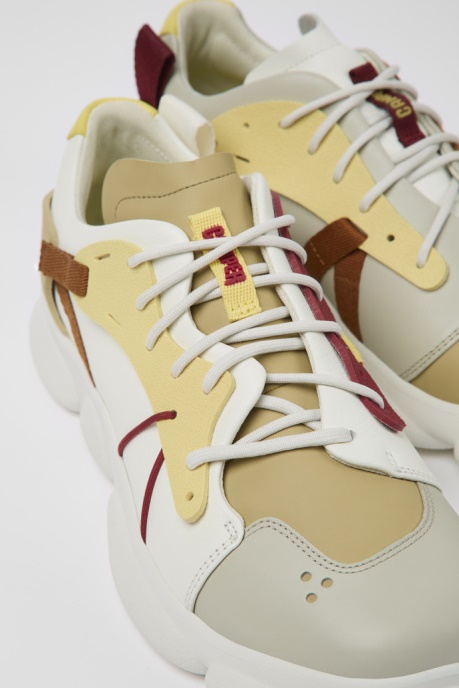 Camper AU Twins Multicolored Leather And Textile Sneakers For Men New Arrivals