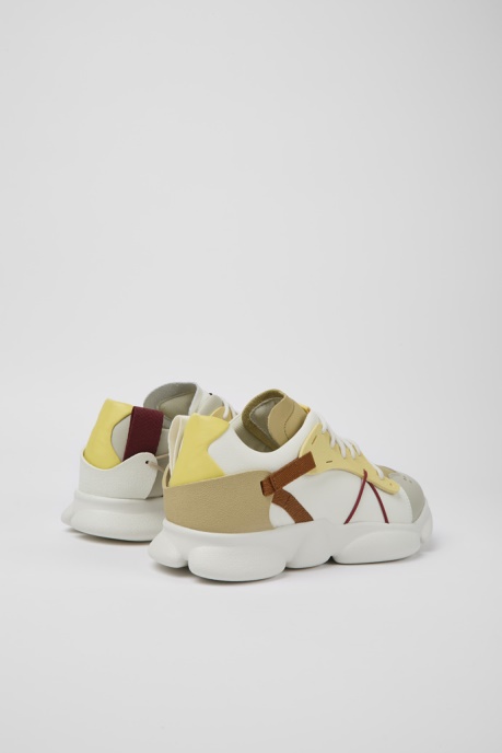 Camper AU Twins Multicolored Leather And Textile Sneakers For Men New Arrivals