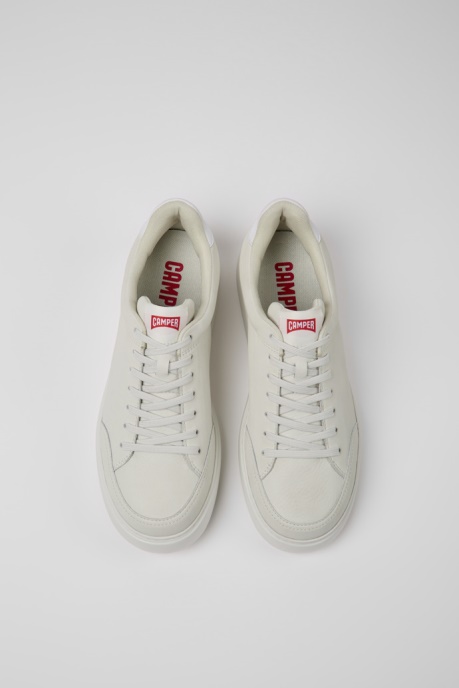 Runner K21 White Non-Dyed Leather Sneakers For Men Camper AU New Arrivals