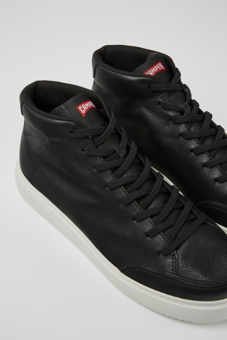Camper AU Runner K21 Black Leather Sneakers For Men New Arrivals