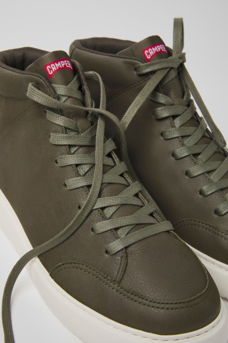 Runner K21 Green Leather Sneakers For Men Camper AU New Arrivals