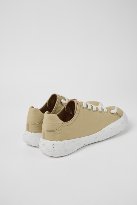 Peu Stadium Beige Textile Sneakers For Men Exclusive Camper AU