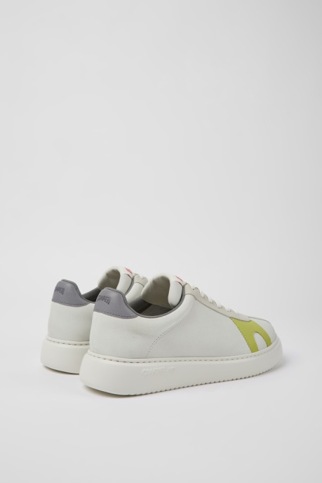 Runner K21 White Non-Dyed Leather And Nubuck Sneakers For Men Exclusive Camper AU