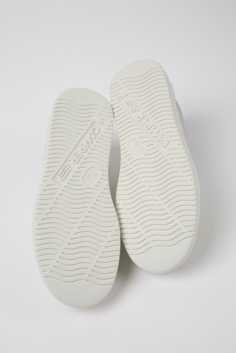 Runner K21 White Non-Dyed Leather And Nubuck Sneakers For Men Exclusive Camper AU