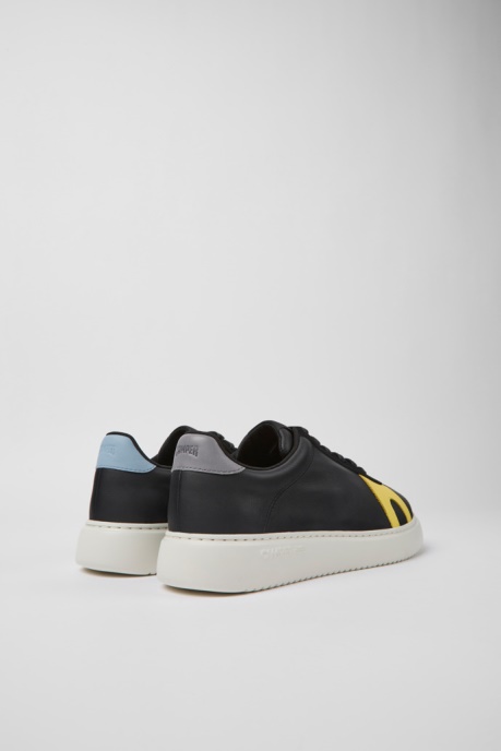 Camper AU Twins Black Leather And Nubuck Sneakers For Men New Arrivals