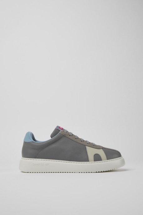 Exclusive Camper AU Runner K21 Gray Leather And Nubuck Sneakers For Men