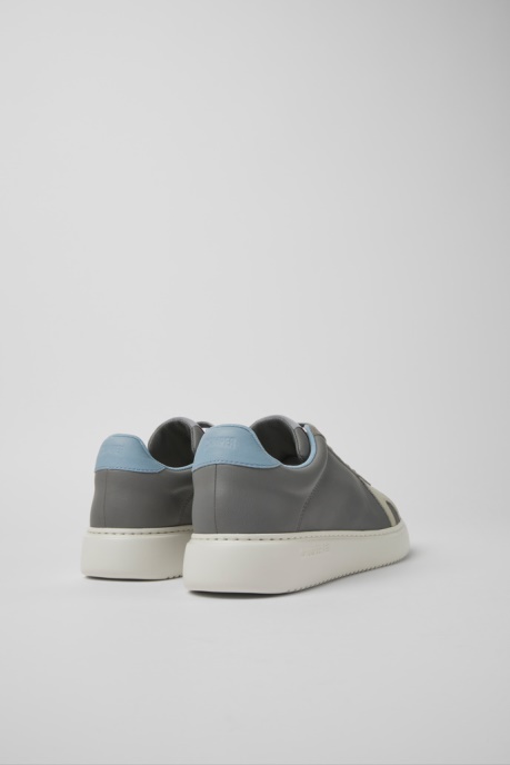 Exclusive Camper AU Runner K21 Gray Leather And Nubuck Sneakers For Men
