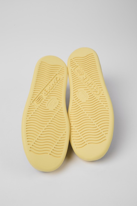 Design Runner Black And Yellow Leather Sneakers For Men Camper AU