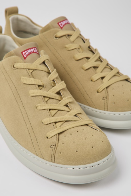 Camper AU Runner Beige Nubuck Sneakers For Men New Arrivals