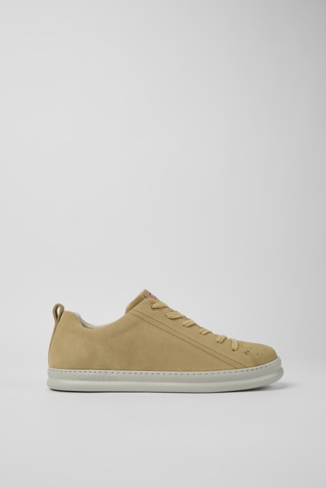 Camper AU Runner Beige Nubuck Sneakers For Men New Arrivals