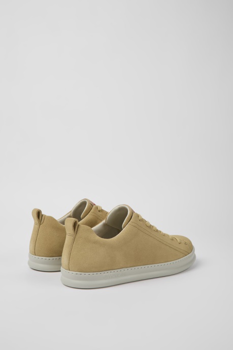 Camper AU Runner Beige Nubuck Sneakers For Men New Arrivals