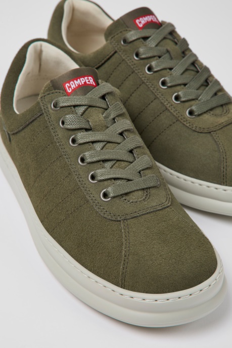 Exclusive Camper AU Runner Green Nubuck Sneakers For Men