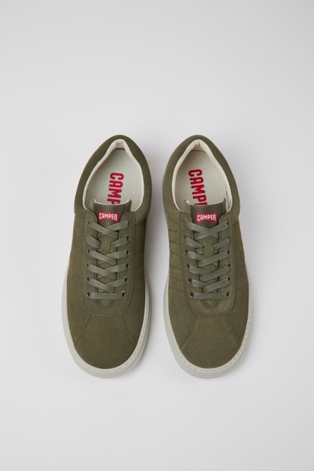 Exclusive Camper AU Runner Green Nubuck Sneakers For Men