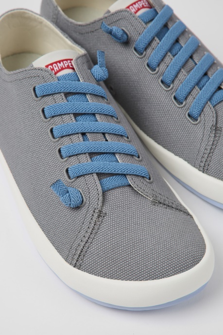 Exclusive Camper AU Peu Rambla Gray Textile Sneakers For Men