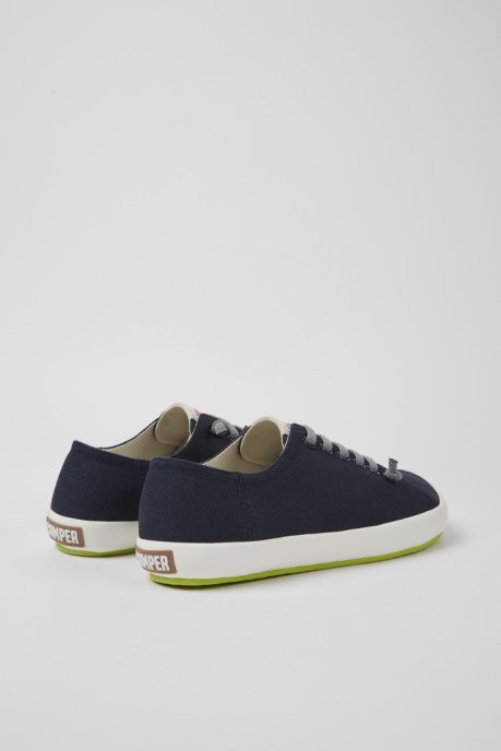 Peu Rambla Blue Textile Sneakers For Men Exclusive Camper AU