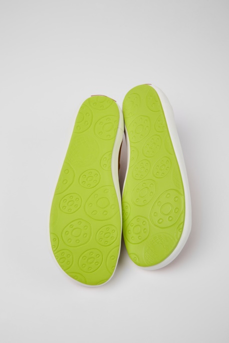 Peu Rambla Brown Textile Sneakers For Men Camper AU New Arrivals