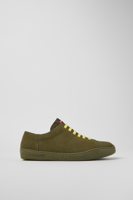 Design Peu Touring Green Nubuck Sneakers For Men Camper AU