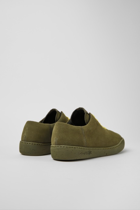Design Peu Touring Green Nubuck Sneakers For Men Camper AU