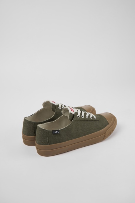 Camaleon Green Recycled Cotton Sneakers For Men Camper AU New Arrivals