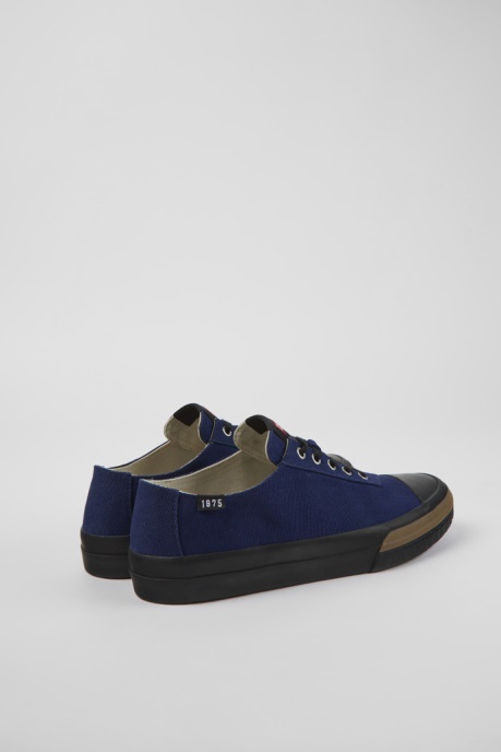 Camaleon Blue Recycled Cotton Sneakers For Men Camper AU New Arrivals