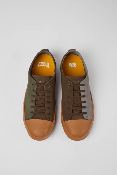 Camper AU Design Twins Multicolored Nubuck Shoes For Men