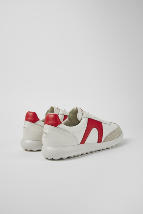 Pelotas Xlite White And Red Textile And Leather Sneakers For Men Exclusive Camper AU