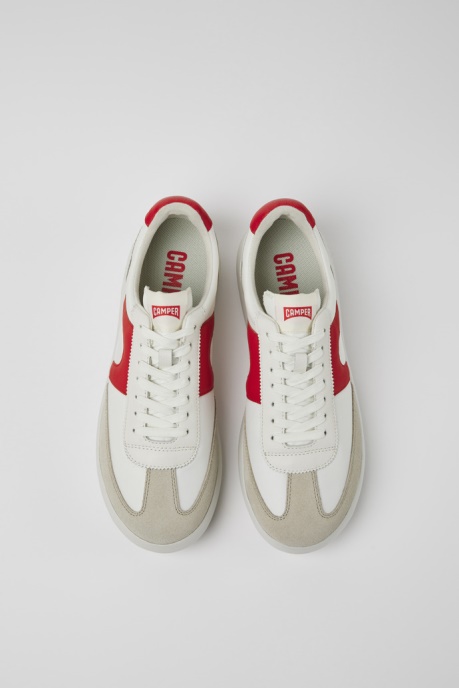 Pelotas Xlite White And Red Textile And Leather Sneakers For Men Exclusive Camper AU