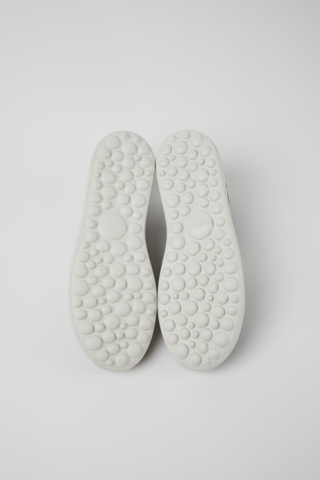 Camper AU Design Pelotas Xlite White And Black Textile And Leather Sneakers For Men