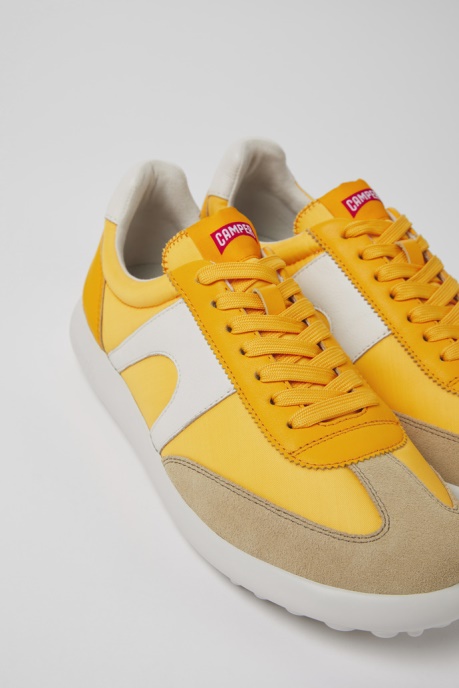 Pelotas Xlite Orange Textile And Leather Sneakers For Men Exclusive Camper AU