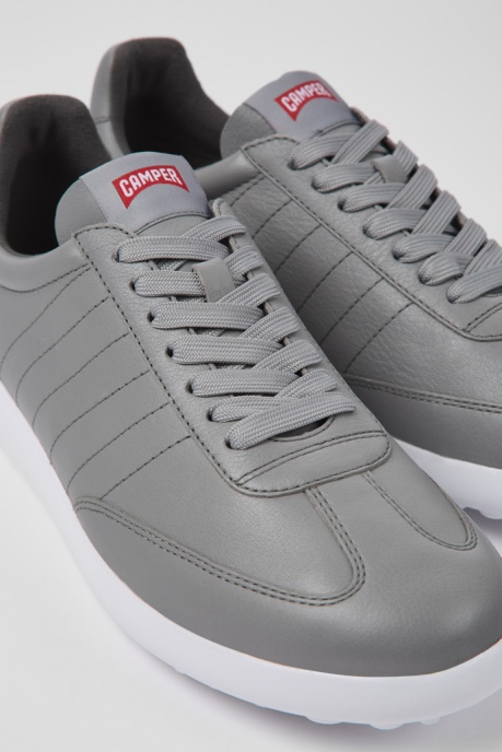 Camper AU Design Pelotas Xlite Gray Leather Sneakers For Men