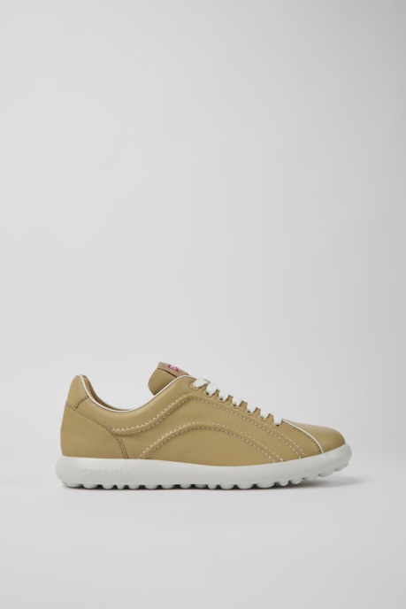 Pelotas Xlite Beige Leather Sneakers For Men Camper AU New Arrivals