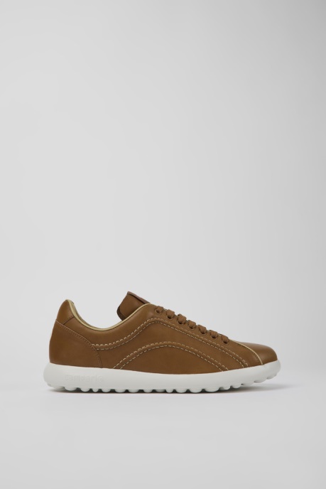 Exclusive Camper AU Pelotas Xlite Brown Leather Sneakers For Men