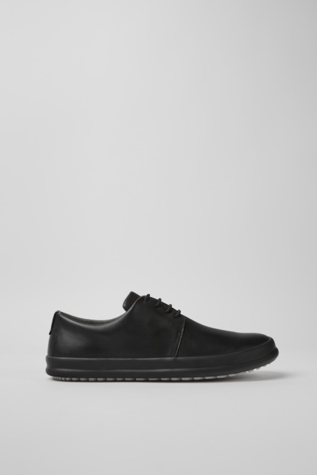 Camper AU Chasis Black Leather Shoes For Men New Arrivals