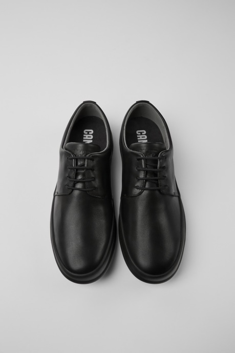 Camper AU Chasis Black Leather Shoes For Men New Arrivals