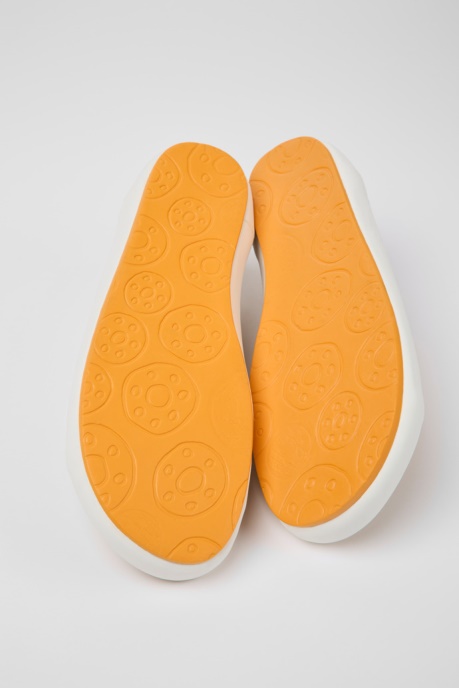 Peu Rambla Beige Textile Sneakers For Men Camper AU New Arrivals