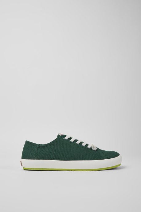 Design Peu Rambla Green Textile Sneakers For Men Camper AU
