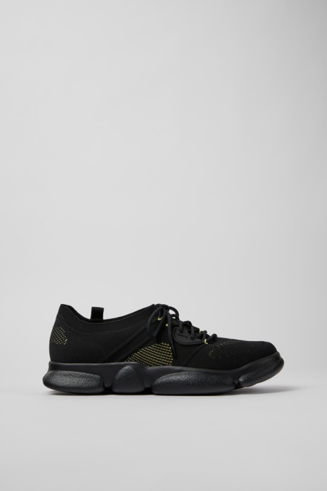 Camper AU Design Karst Black Textile Sneakers For Men