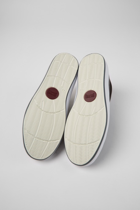 Andratx Dark Brown Leather Sneakers For Men Exclusive Camper AU