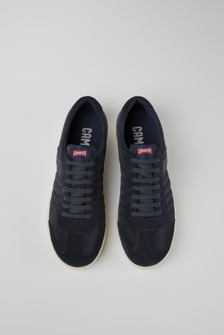 Camper AU Design Pelotas Xlite Navy Textile And Nubuck Shoes For Men